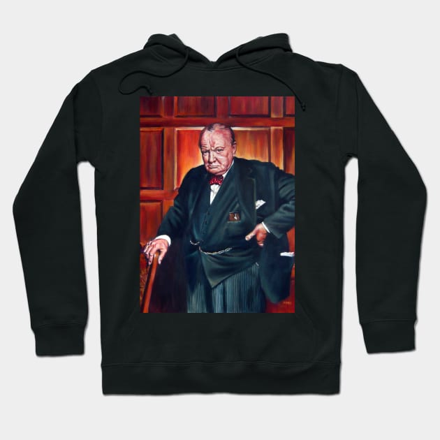 Sir Winston Churchill Hoodie by WonderWebb